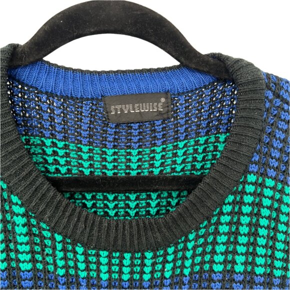 Vintage Stylewise Waffle Knit Acrylic Sweater - Picture 2 of 4